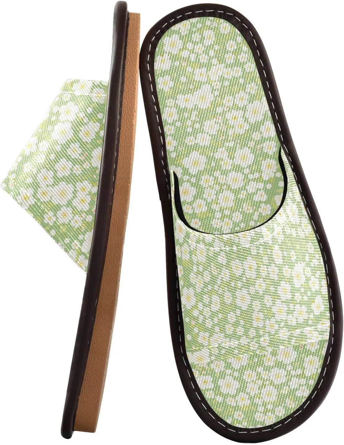 Yuiboo Cherry Blossom Flowers Men Women Bedroom Slippers Portable Dorm Home Slides for Beach Bedroom Hotel