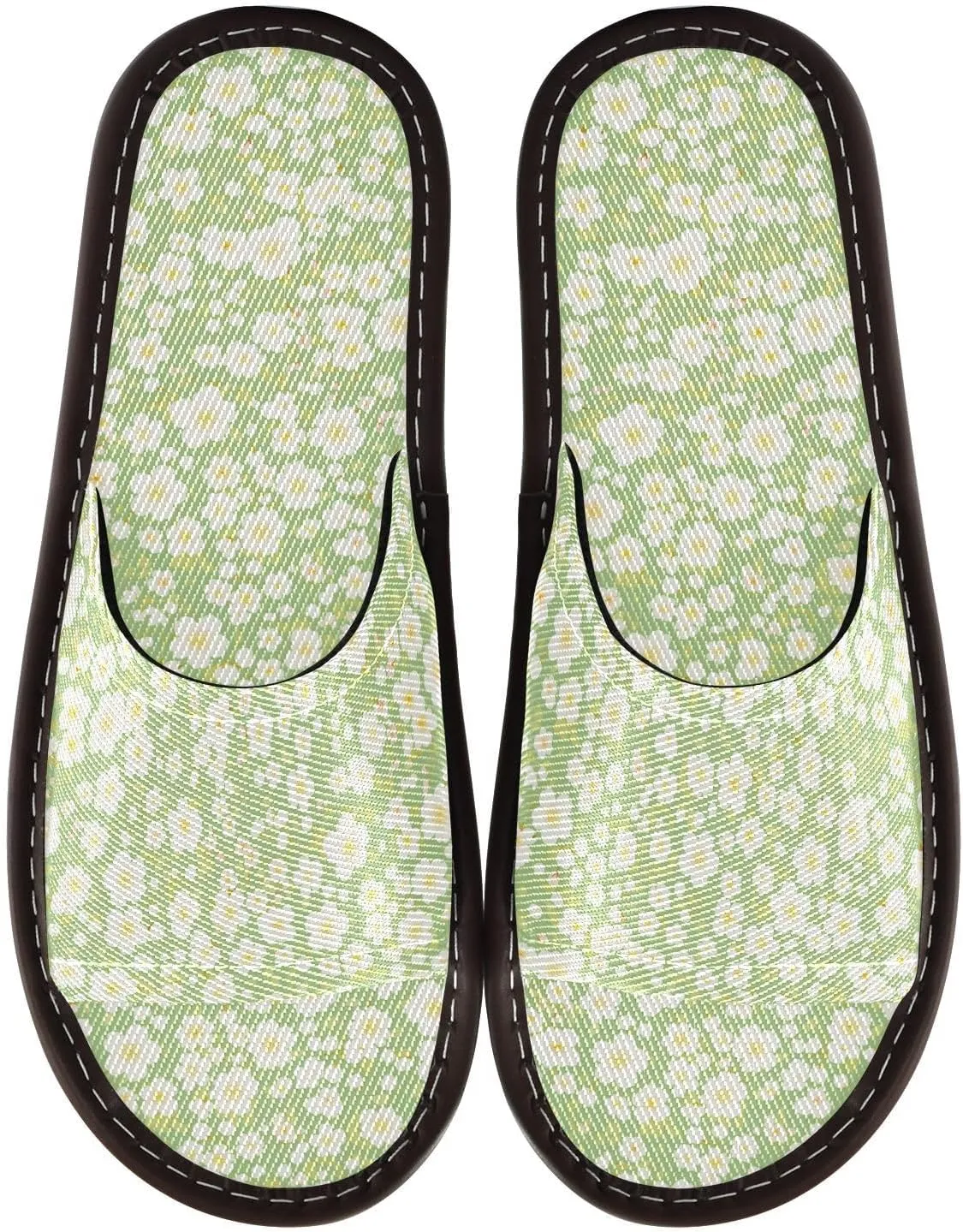 Yuiboo Cherry Blossom Flowers Men Women Bedroom Slippers Portable Dorm Home Slides for Beach Bedroom Hotel