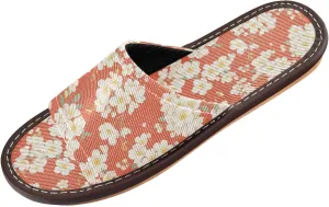 Yuiboo White Cherry Blossoms Womens Casual Shower Slippers Portable Dorm Home Slides for Indoor Bedroom Travel